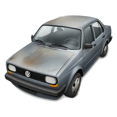 Beat up Volkswagen Jetta sticker