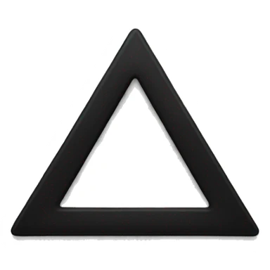 Black triangle facing downward sticker