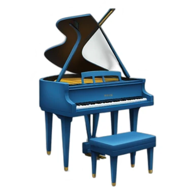 blue rhodes piano sticker