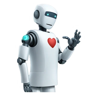 robot handshakes doctor sticker