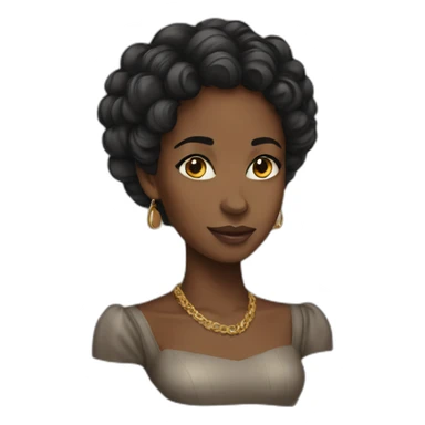 Black women young queen sticker