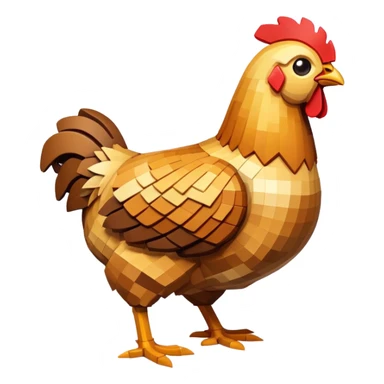roasted chicken inspired by Minecraft sticker