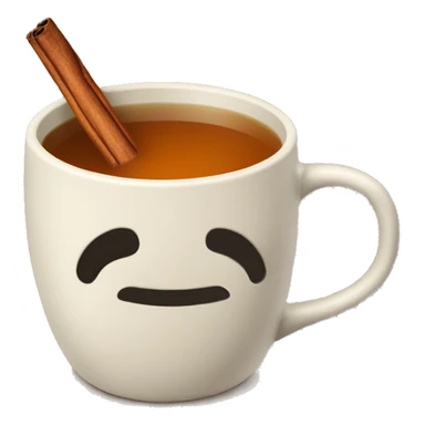 hot apple cider with cinnamon stick sticker