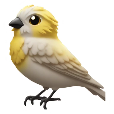 canary in front of sunrise sticker