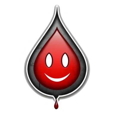 Minimalist emoji-style sticker of a gothic paper with “your soul” in blackletter, desaturated blood drop as signature, grayscale ink and parchment texture



 sticker