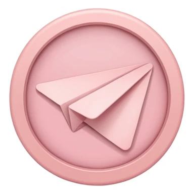 pastel pink telegram icon aesthetic sticker