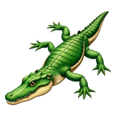 Dead alligator that flipped over on its back sticker