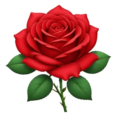 Red rose sticker