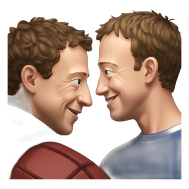 mark zuckerberg wrestling elon musk sticker