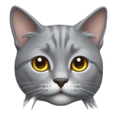 judging-grey-cat sticker