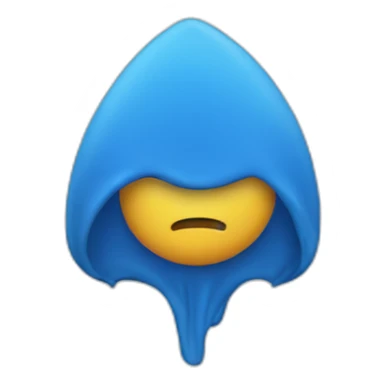 Cœur brisé bleu sticker