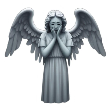 Evil weeping angel sticker