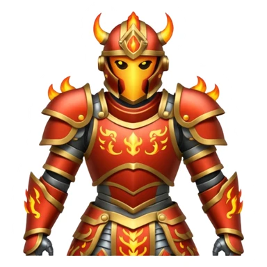 fire armored warrior sticker