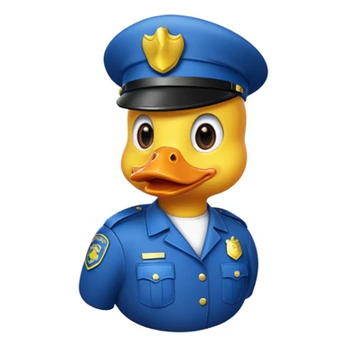 Police duck sticker