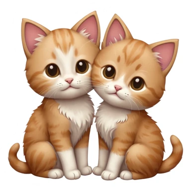 puppy love - Infatuation/falling in love - intense but short-lived passion with 2 kittens sticker
