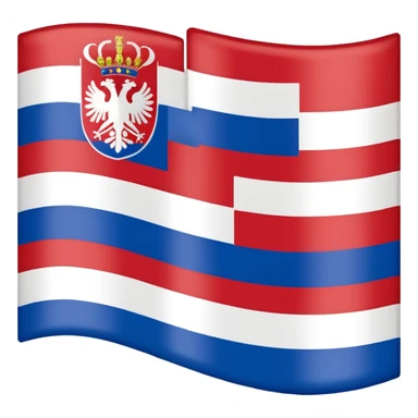 make me a emoji with serbian empire a  flag sticker