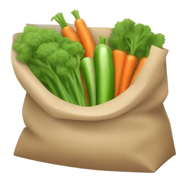 a bag of frozen vegetables sticker