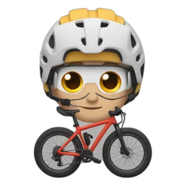 Mountain biking englishman sticker