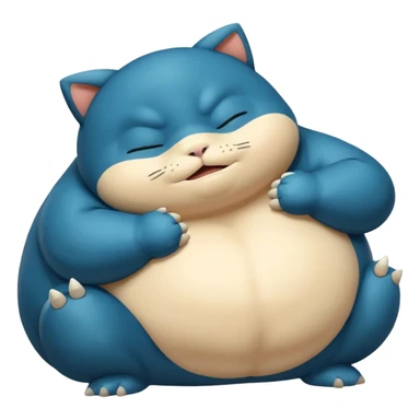 snorlax but same as anime  sticker