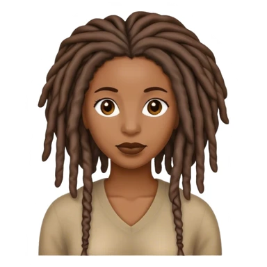 Black woman with locs smhh sticker