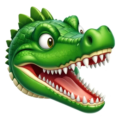 airplane with a crocodile head instead of the nose sticker