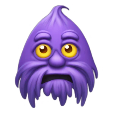 evil barbapappa character sticker