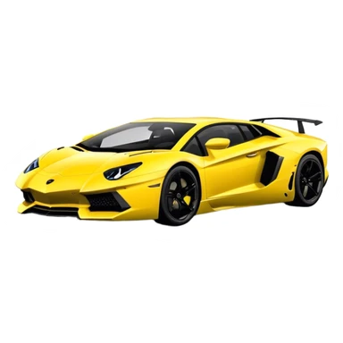Lamborghini Aventador - Lamborghini (Model Year: 2021) (Iconic colour: Yellow) sticker
