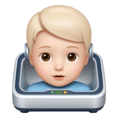 Ai generator with baby faxe sticker