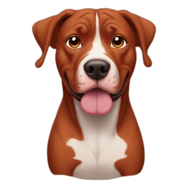 Clifford big red pit bull sticker