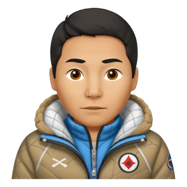 Inuit with nets jacket sticker