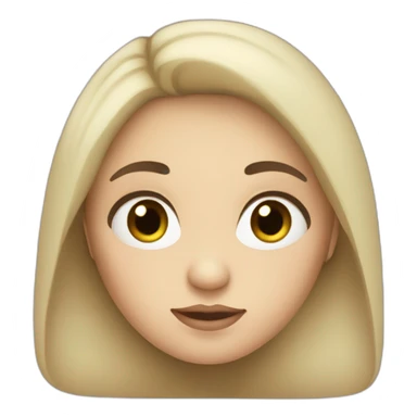 a little bit chubby woman with long dark hair and big eyes with long lashes sticker