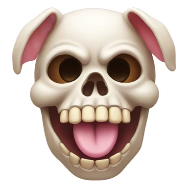 Skull and piggy sticker