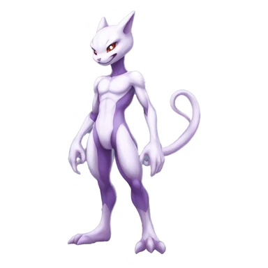 Anthro Mewtwo-Pokémon full body sticker