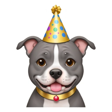 GREY STAFFORDSHIRE BULL TERRIER NEW YEARS sticker