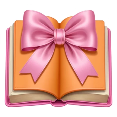 switch it so its pink bow really light orange book sticker