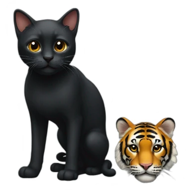 small-black-cat-with-a-tiger sticker