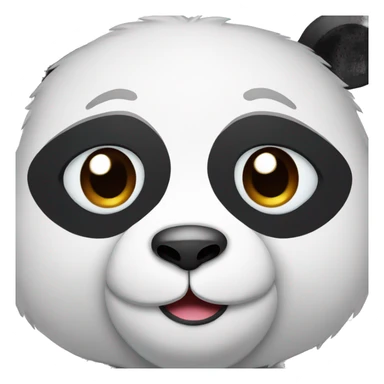 Cutest panda face sticker