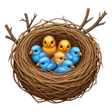 birds nest sticker