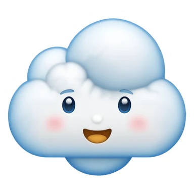 Cloud and bubble chat emoji combined ☁️💬 sticker