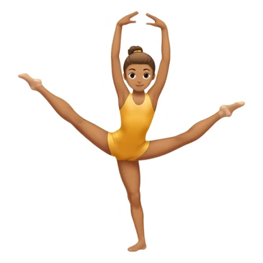 person doing gymnastics sticker