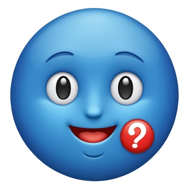 O emoji azul com o selo verificado dentro sticker