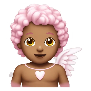 baby pink angel sticker