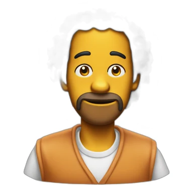 Black-simpson-eat-chicken sticker