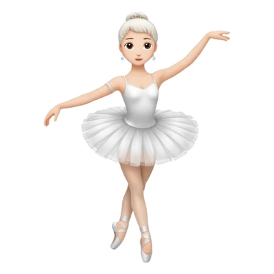 full body balet with tutu sticker