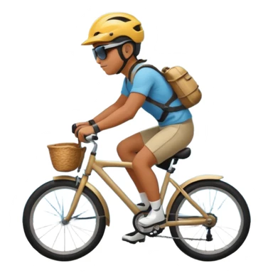 golden hour lakefront bike ride sticker