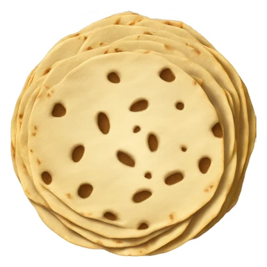 tortillas circulares dentro de una canasta sticker