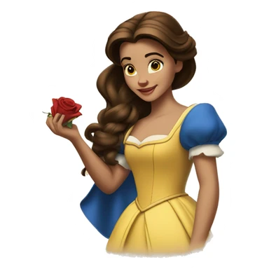 beauty and the beast belle sticker