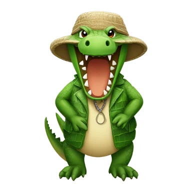 crocodile with turba sticker