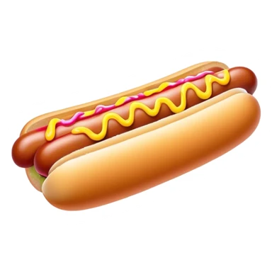 Melting neon ice cream hot dog  sticker