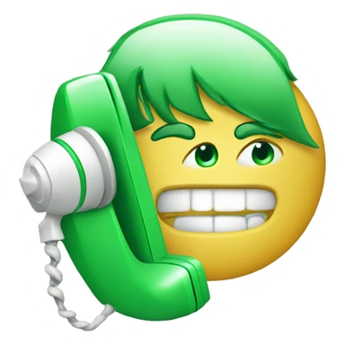 incoming call green caller sticker